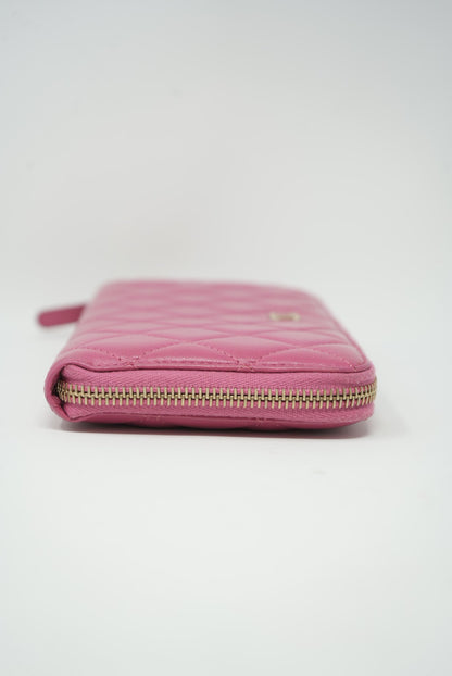 Pre-owned Chanel Long Wallet Pink 2013-2014