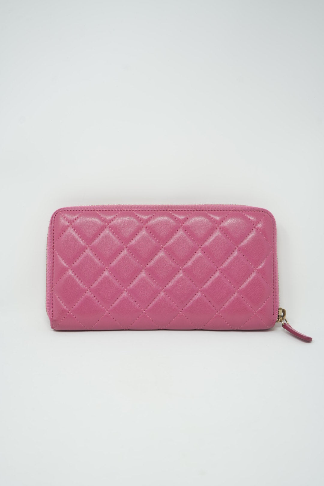 Pre-owned Chanel Long Wallet Pink 2013-2014