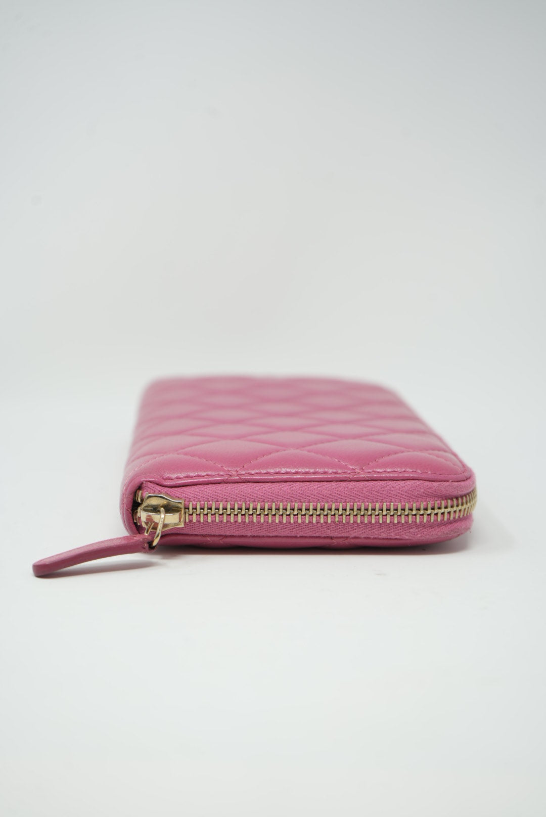 Pre-owned Chanel 2013 Pink Lambskin Long Wallet
