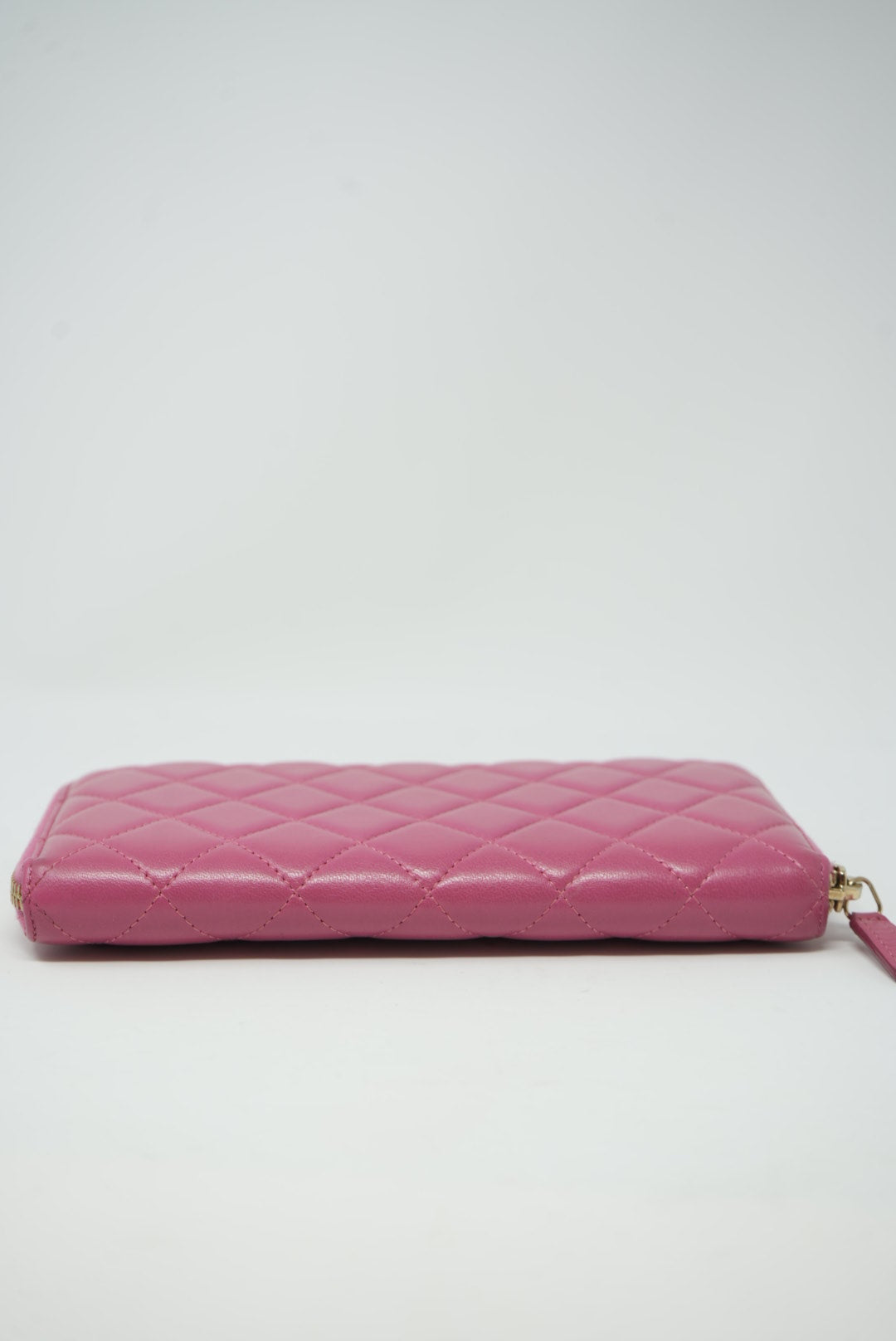 Pre-owned Chanel 2013 Pink Lambskin Long Wallet
