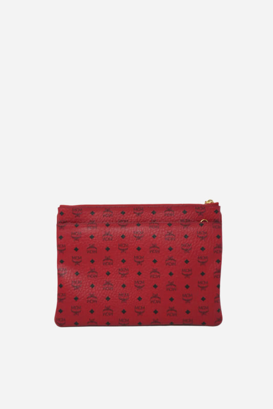 MCM Visetos Monogrammed Clutch Bag