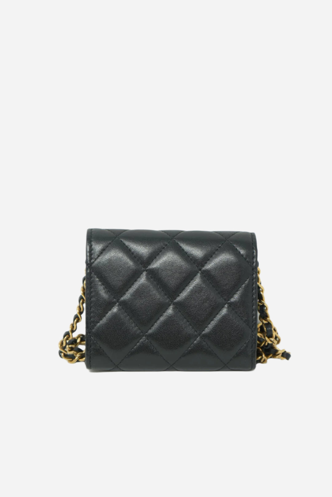 Pre-Owned Chanel Card Holder With Chain 2023