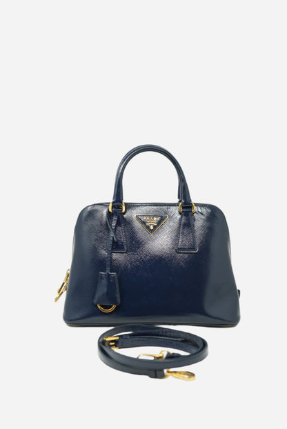 Prada Saffiano Vernice Small Promenade Tote