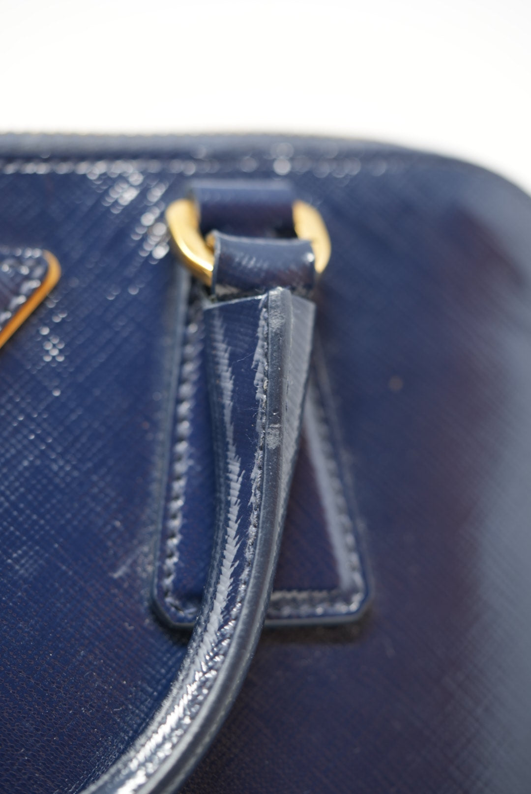 Prada Saffiano Vernice Small Promenade Tote