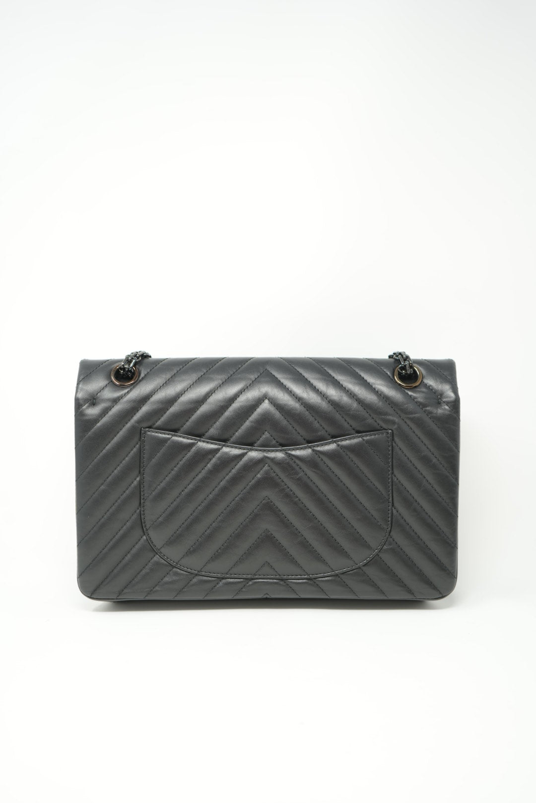 Pre-Owned CHANEL 2.55 Reissue 226 So Black 2018-2019