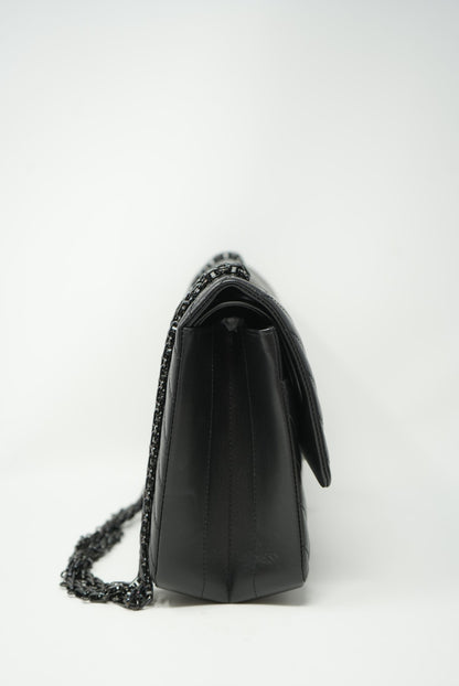 Pre-Owned CHANEL 2.55 Reissue 226 So Black 2018-2019