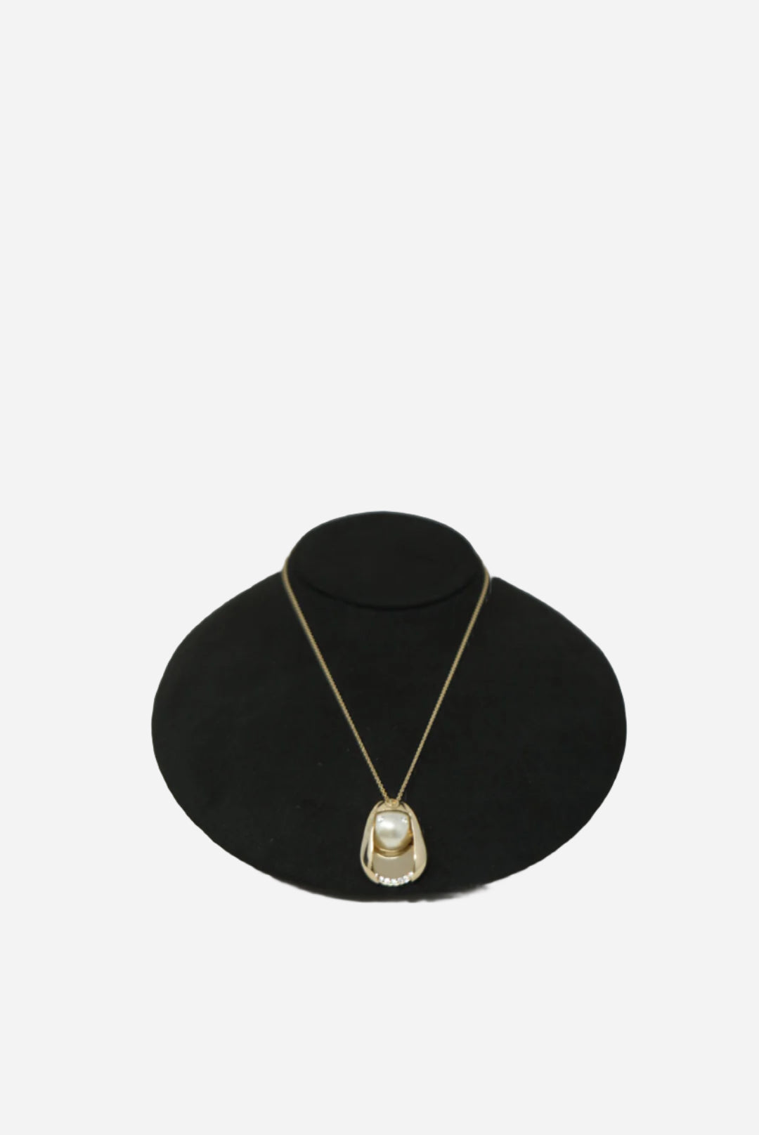 Dior Rhinestone Faux Pearl Necklace