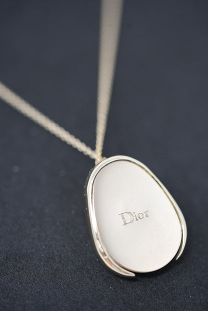 Dior Rhinestone Faux Pearl Necklace