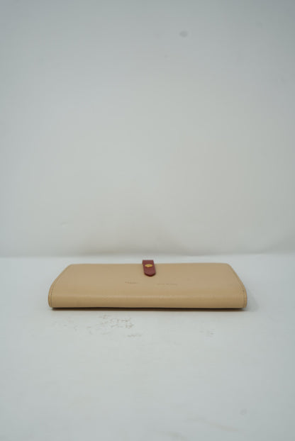 Celine Large Strap Wallet in Bicolor Grained Calfskin