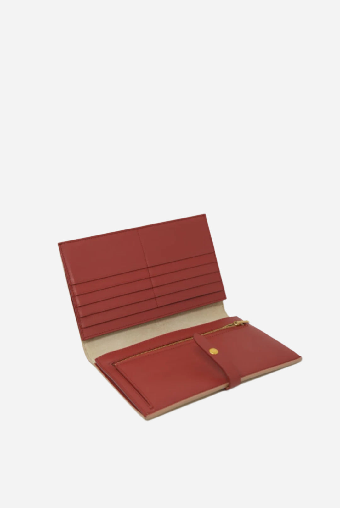 Celine Large Strap Wallet in Bicolor Grained Calfskin