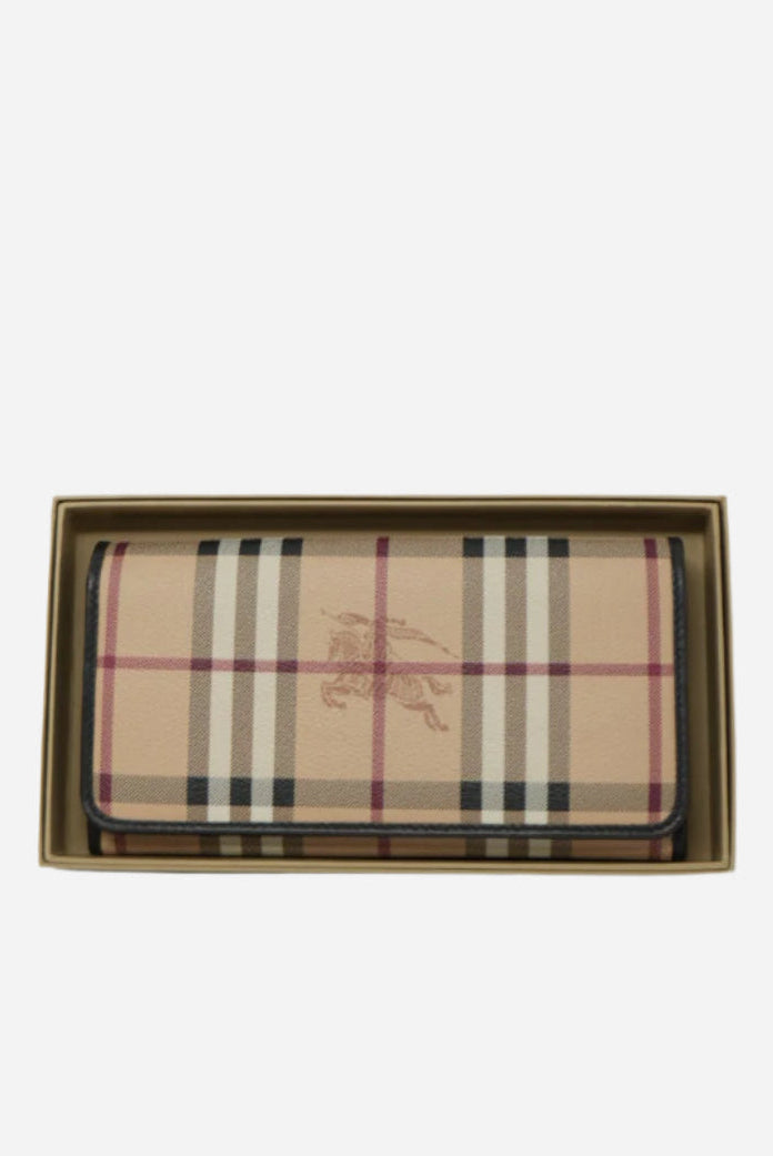 Burberry Check Long Wallet