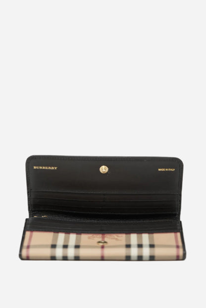 Burberry Check Long Wallet