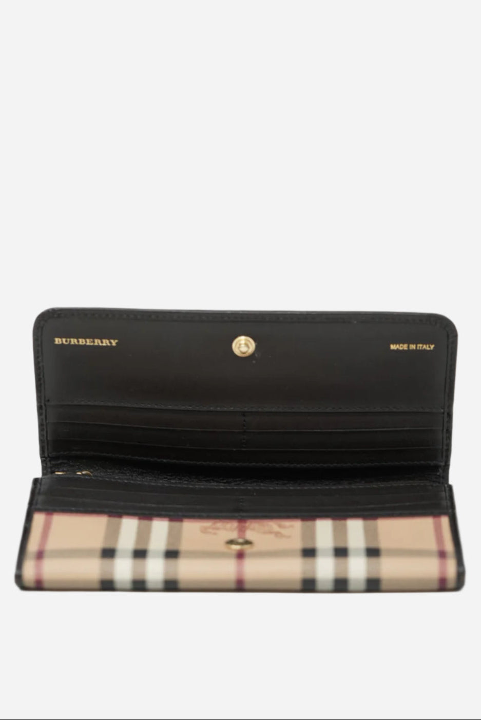 Burberry Check Long Wallet