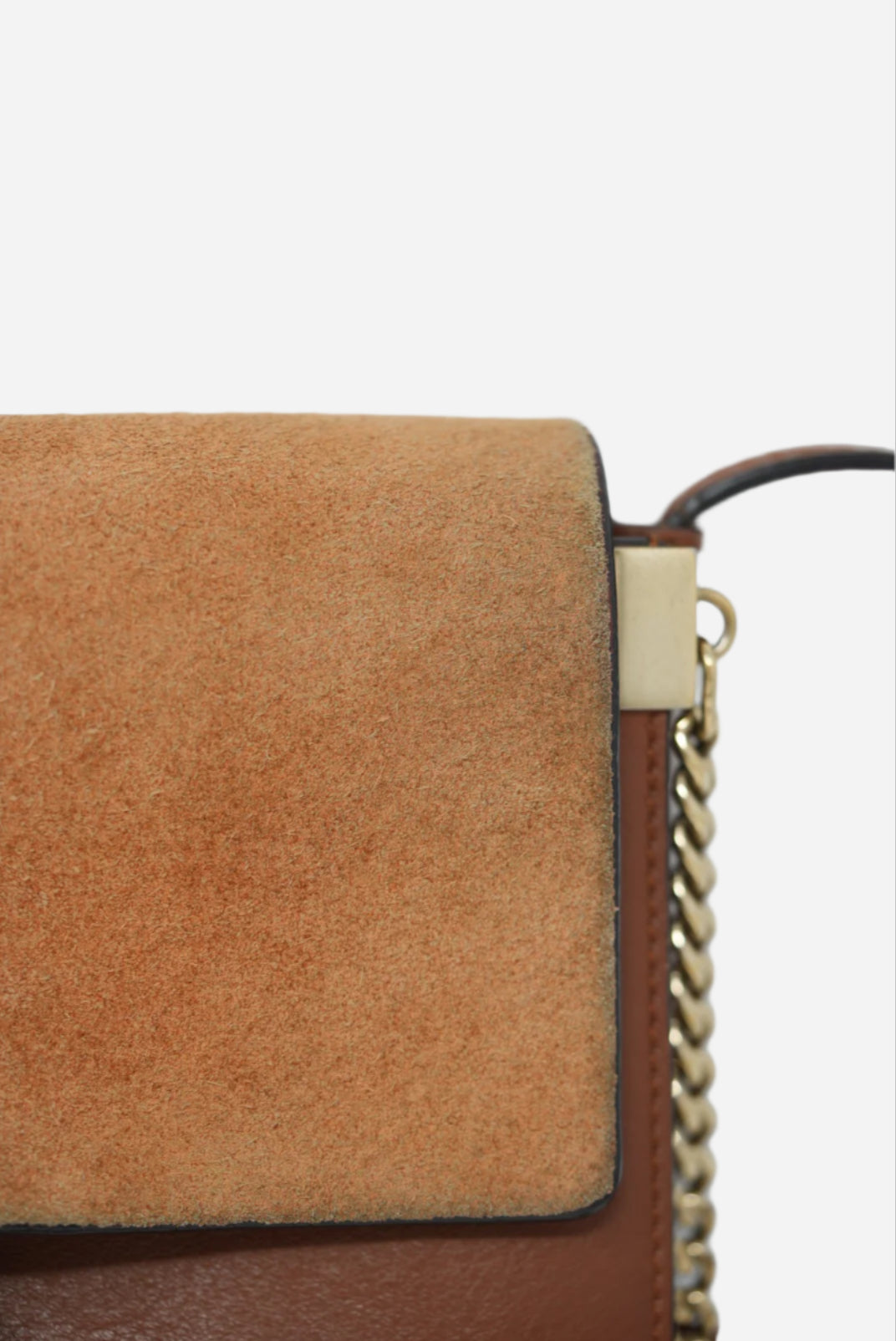 Chloe Caramel Mini Faye Crossbody