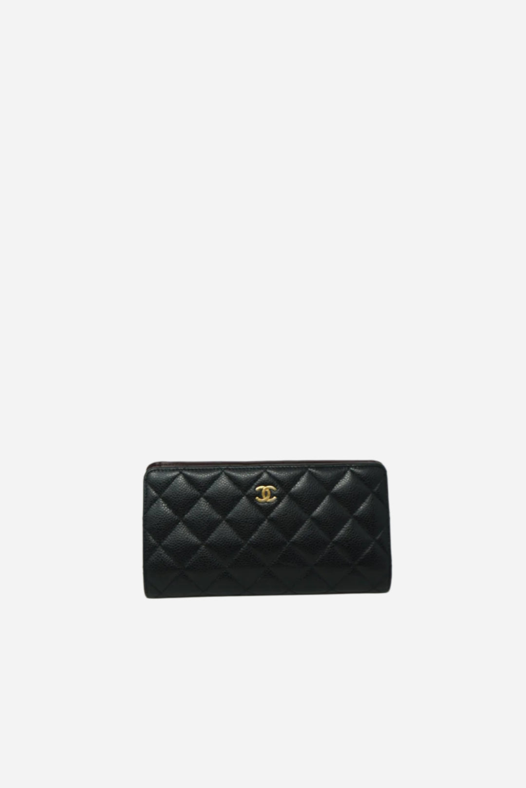 Pre-Owned Chanel Caviar Long Wallet