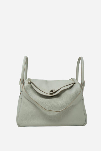 Hermes Lindy 30 TC Leather Square R 2004 Gris Perle