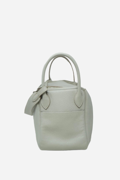 Hermes Lindy 30 TC Leather Square R 2004 Gris Perle