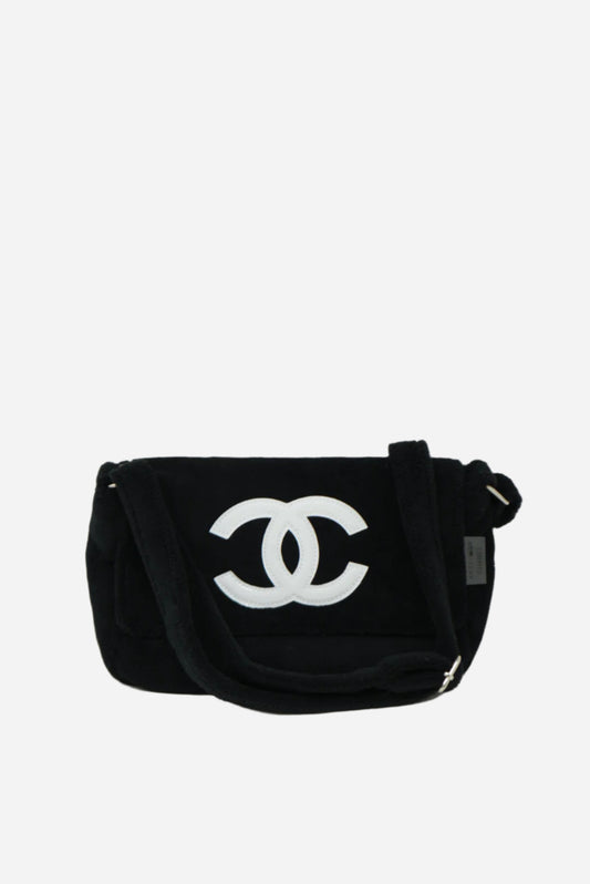 Pre-owned Chanel Vip Gift Towel Bag Black
