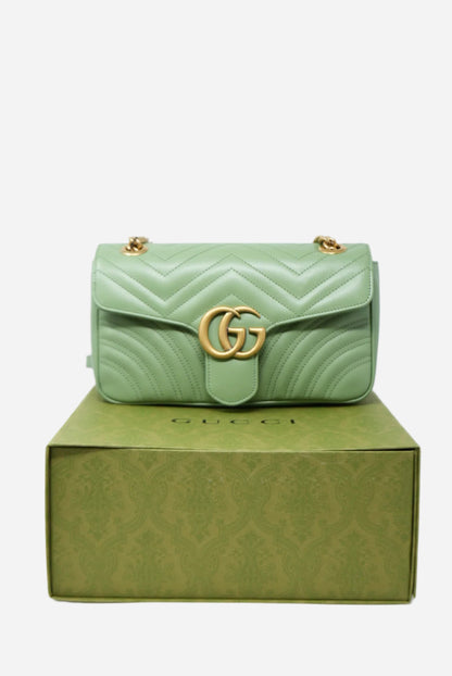 Gucci Marmont Handbag Green Medium-Giftable