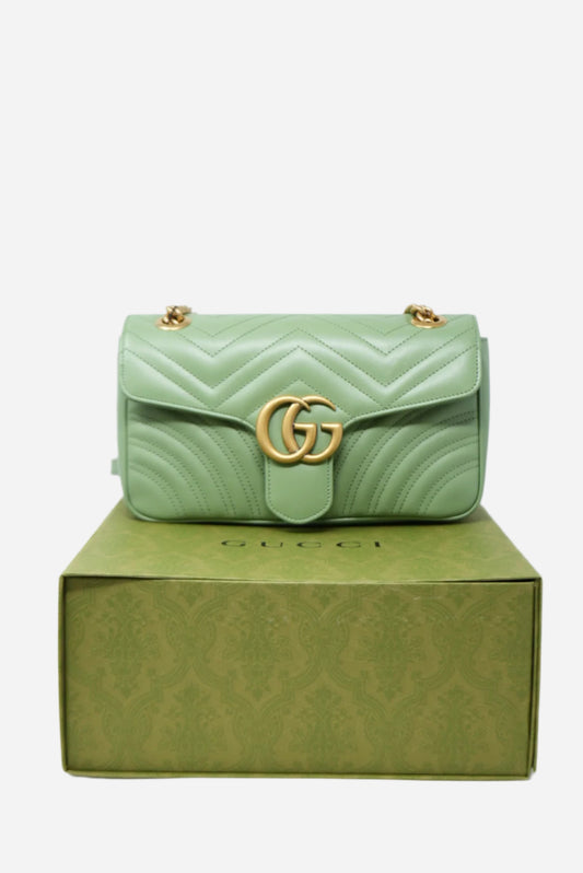 Gucci Marmont Handbag Green Medium-Giftable