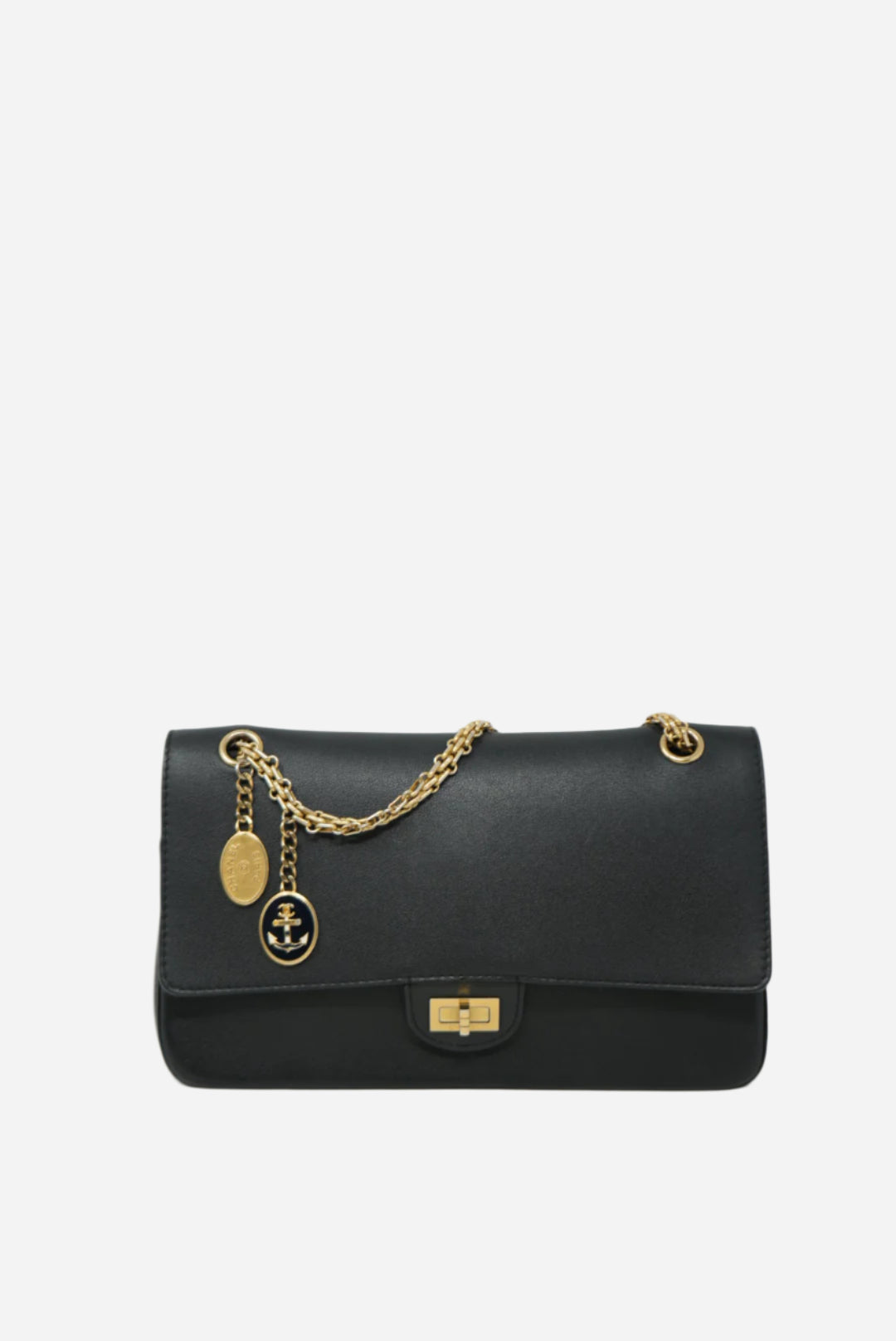 Pre-Owned Chanel Calfskin Medallion 2.55 Medium