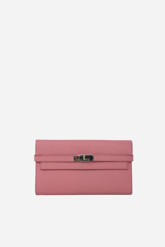 Hermes Long Kelly Wallet Epsom Square R 2014 Refurnished