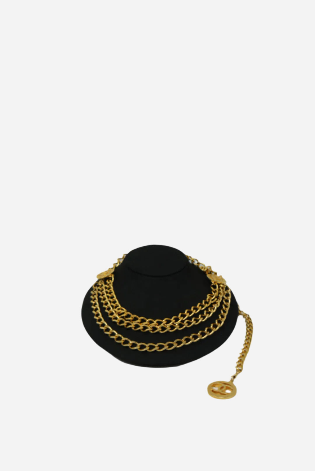 Pre-owned Chanel Triple Gold Chain Belt