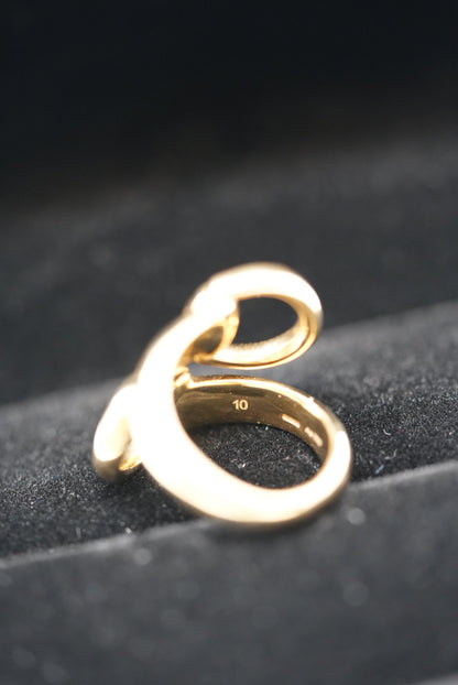 Gucci Horsebit 18k contrarie ring #10 Yellow Gold