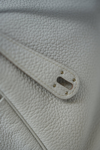 Hermes Lindy 30 TC Leather Square R 2004 Gris Perle