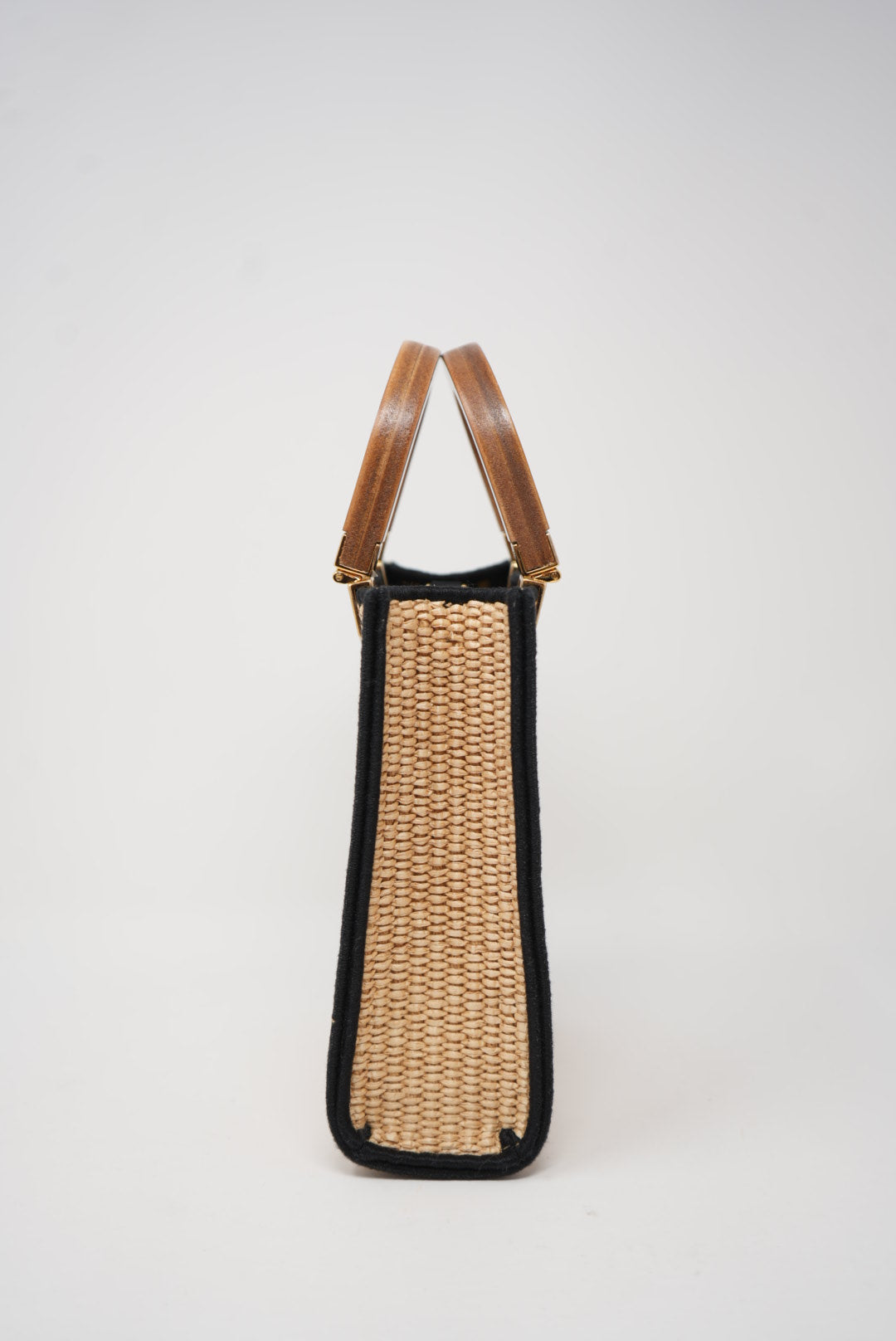 Fendi Sunshine Raffia Mini Tote Bag