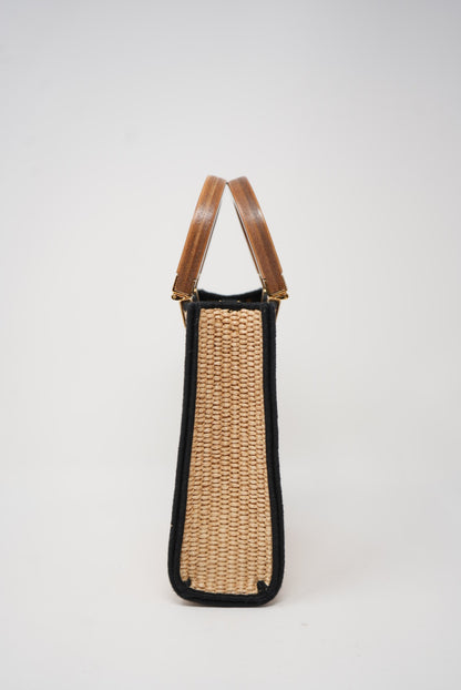 Fendi Sunshine Raffia Mini Tote Bag