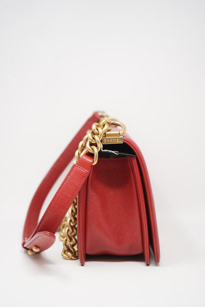 Pre-owned Chanel 2018-2019 Chevron Medium Boy Bag