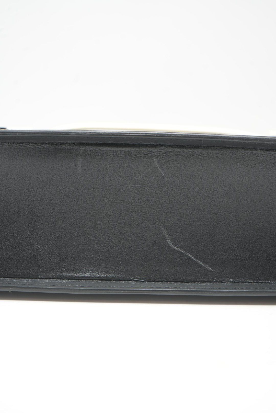 Delvaux Madame Shoulder Bag Black/White with Mirror