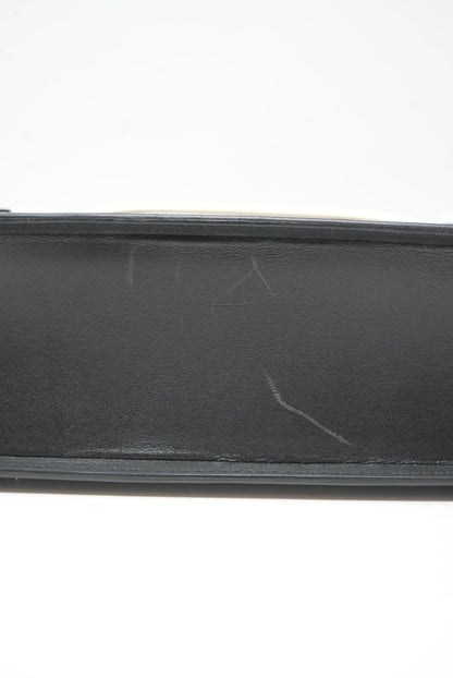 Delvaux Madame Shoulder Bag Black/White with Mirror
