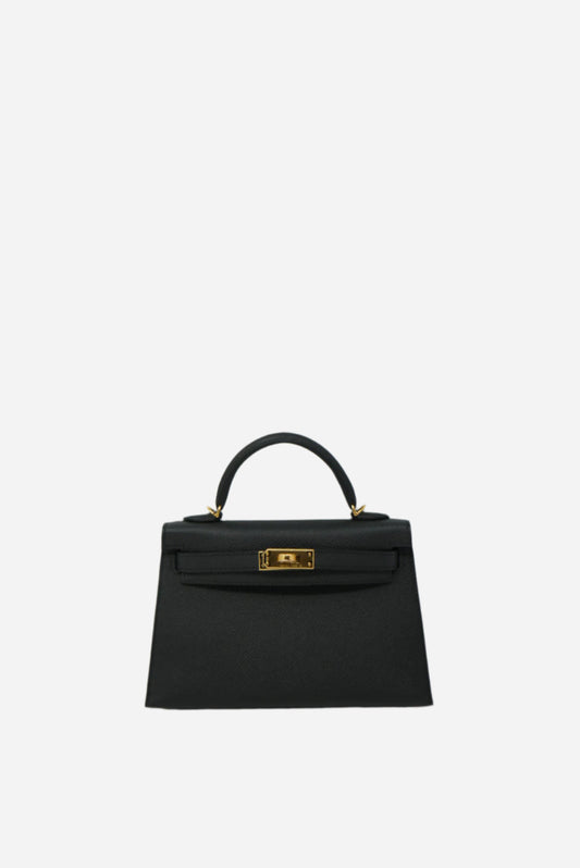 Hermes Epsom Mini Kelly Black BrandNew W/full set B 2023-2024