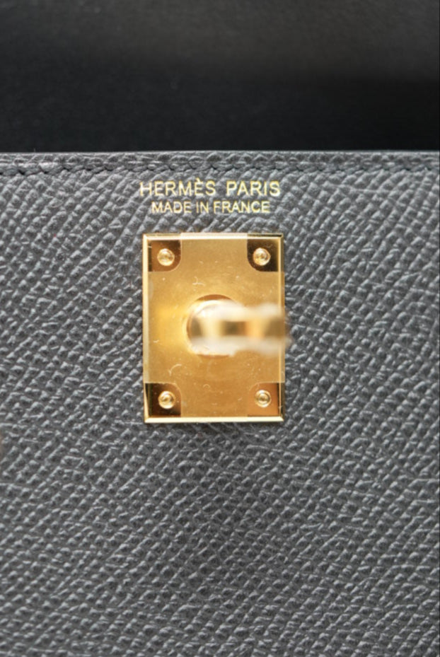 Hermes Epsom Mini Kelly Black BrandNew W/full set B 2023-2024