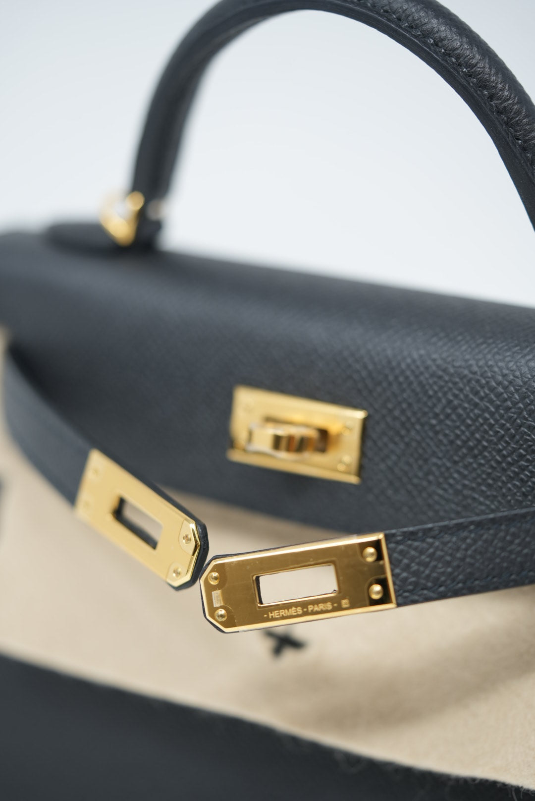 Hermes Epsom Mini Kelly Black BrandNew W/full set B 2023-2024