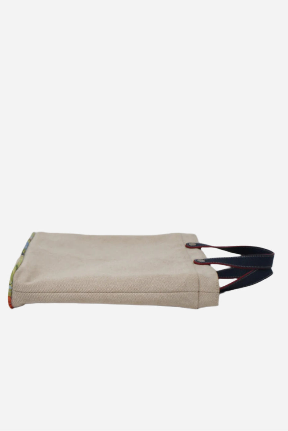 Hermes Petit H Canvas/Silk Tote Bag
