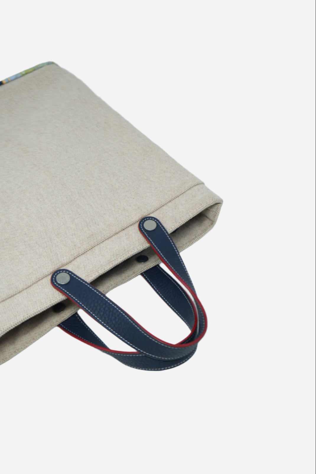 Hermes Petit H Canvas/Silk Tote Bag
