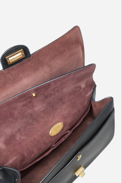Pre-Owned Chanel Calfskin Medallion 2.55 Medium