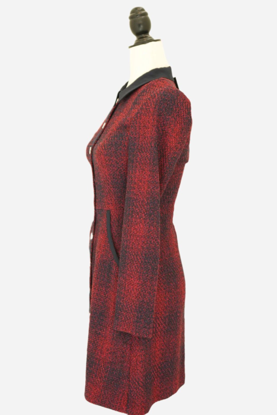 Maje Red Tweed Dress NWT Size 1