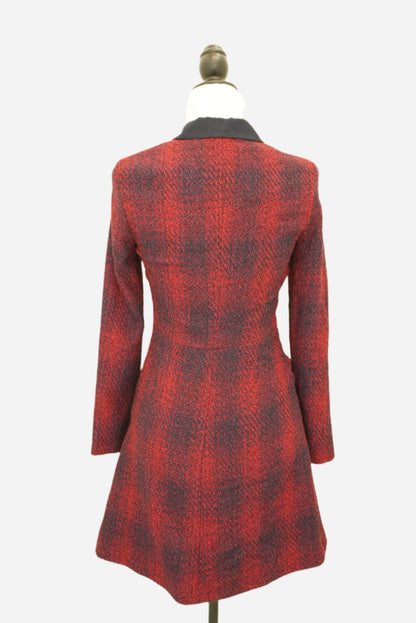 Maje Red Tweed Dress NWT Size 1