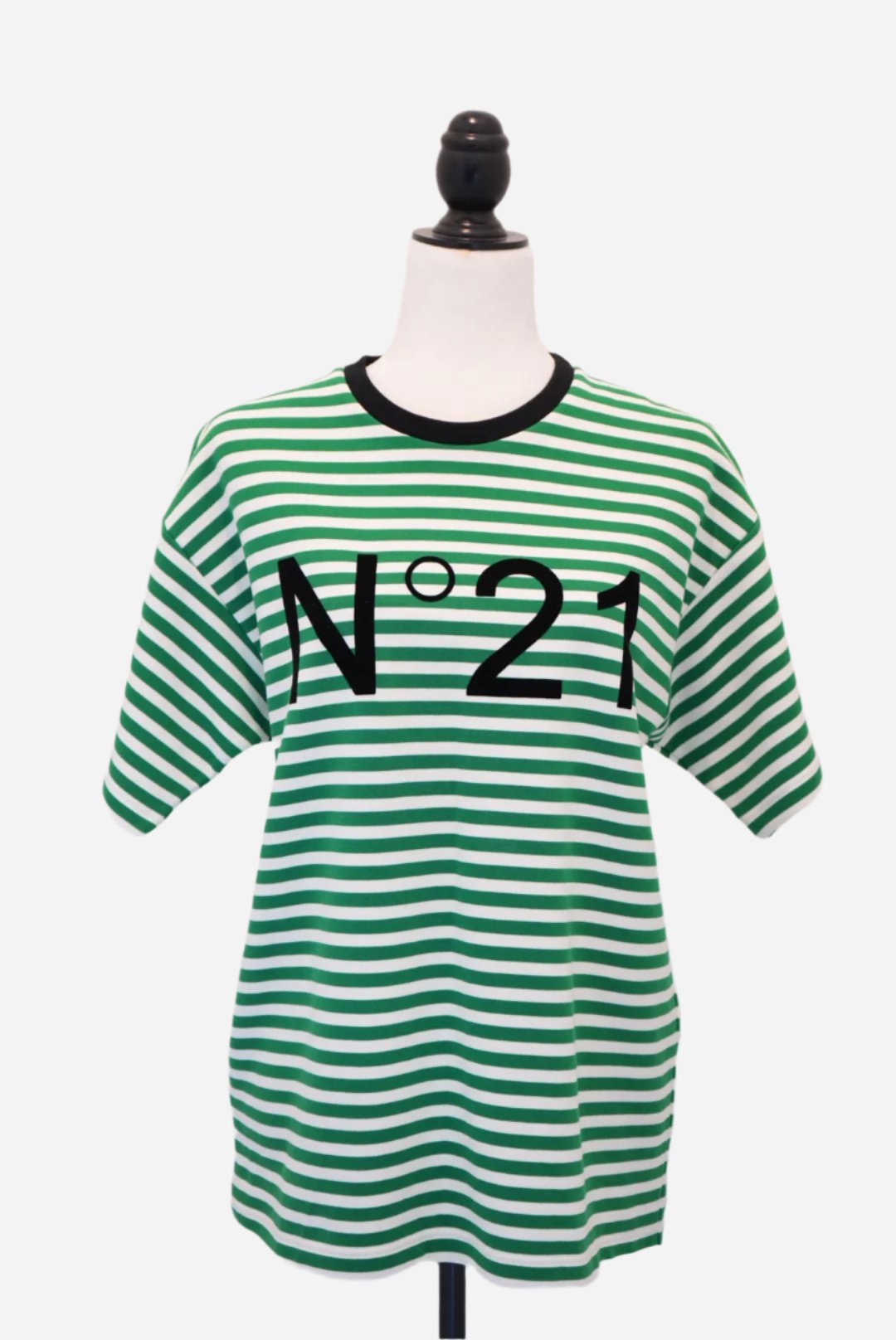 N21 Green Oversized Striped Sweater Size 36