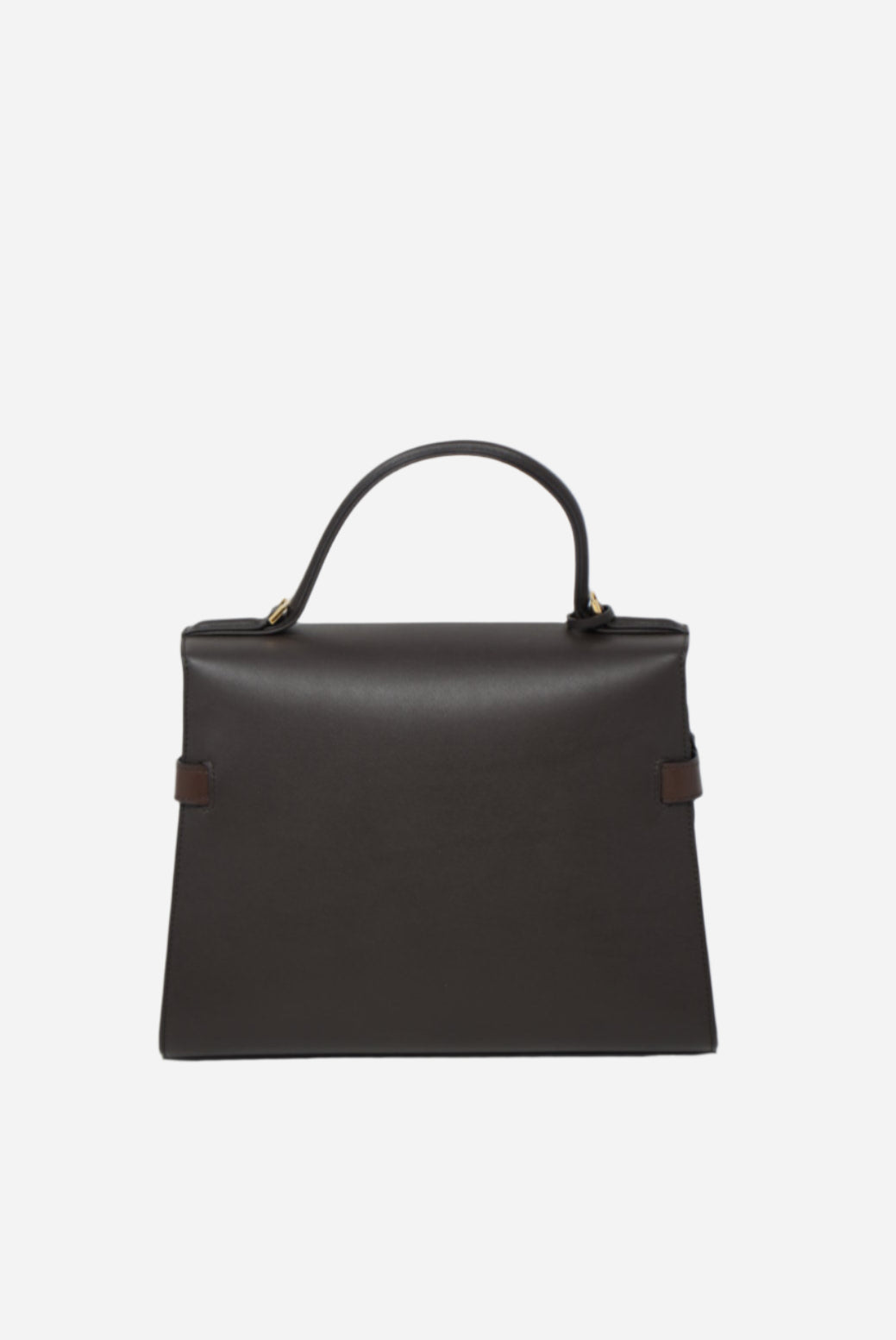 Delvaux Brown Suede/Calfskin Tempete Top Handle With Strap