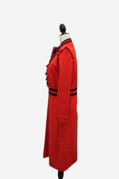 Gucci Zip-up Mini Dress Red Size XL