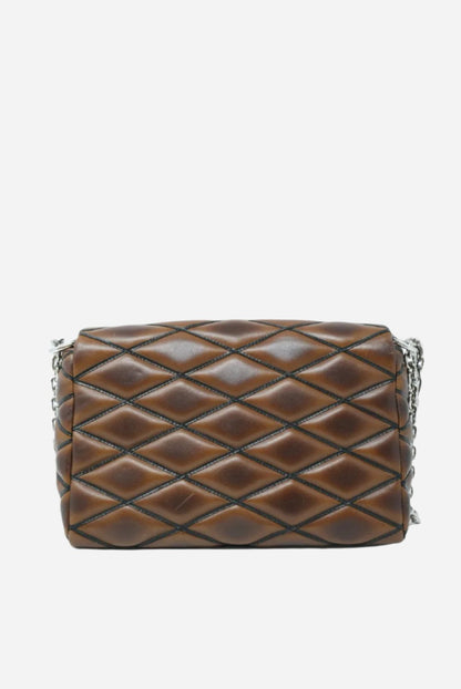 Louis Vuitton Malletage MM Shoulder Bag Leather