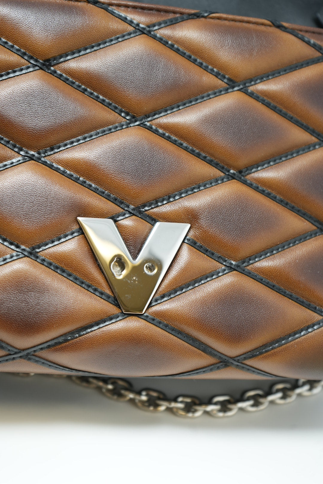Louis Vuitton Leather Malletage MM Shoulder Bag