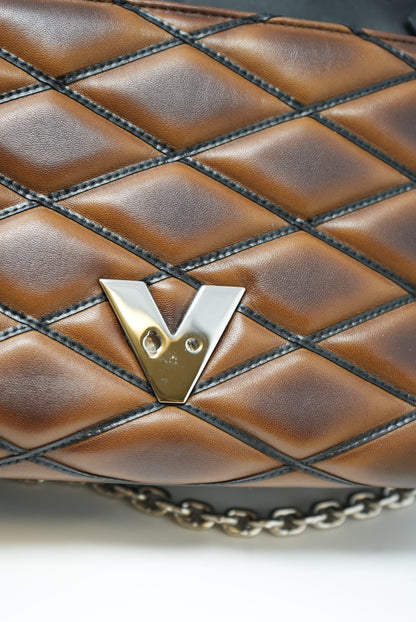 Louis Vuitton Malletage MM Shoulder Bag Leather