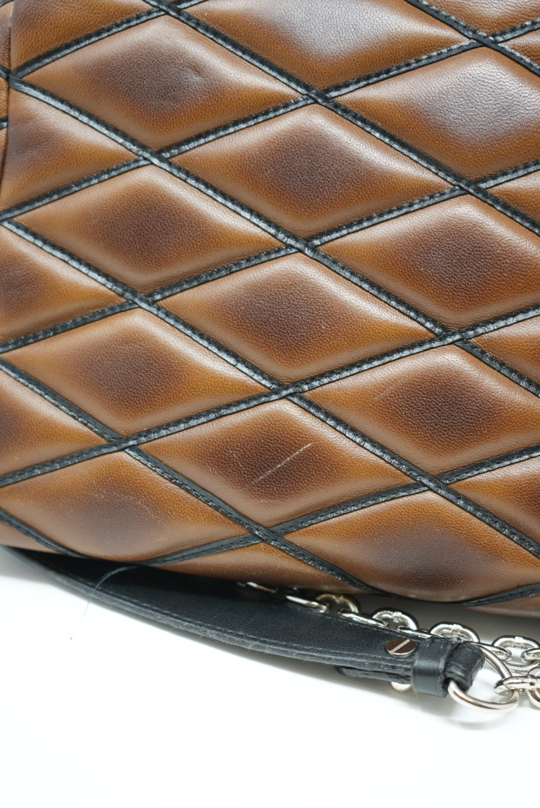 Louis Vuitton Malletage MM Shoulder Bag Leather