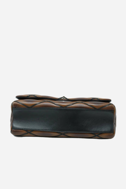 Louis Vuitton Malletage MM Shoulder Bag Leather